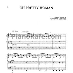 Ноты Roy Orbisonn & Bill Dees - Oh, Pretty Woman