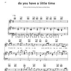 Ноты Dido - Do you have a little time - предпросмотр