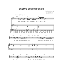 Ноты Sia - Santa's coming for us - предпросмотр