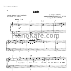 Ноты Janet Jackson - Again