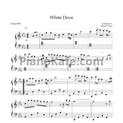 Ноты Brian Crain - White dove - предпросмотр