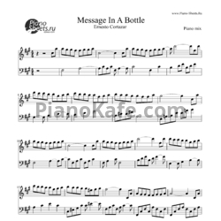Ноты Ernesto Cortazar - Message In A Bottle (Версия 2) - предпросмотр