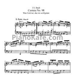Ноты И. Бах - Кантата №98 "Was gott tut, das ist wohlgetan" (BWV 98) - предпросмотр