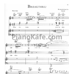 Ноты Queen - Breakthru - предпросмотр