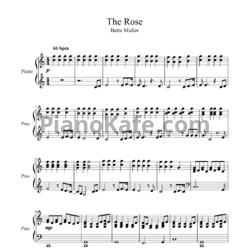 Ноты Bette Midler - The rose - предпросмотр