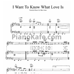 Ноты Foreigner - I want to know what love is (Версия 2) - предпросмотр