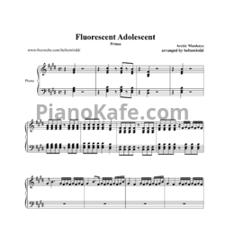 Ноты Arctic Monkeys - Fluorescent adolescent (в 4 руки, 1 партия) - предпросмотр