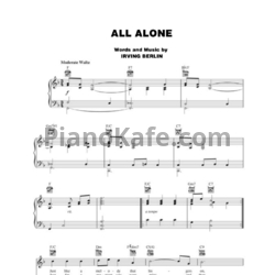 Ноты Irving Berlin - All alone - предпросмотр