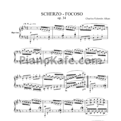 Ноты Шарль Алькан - Scherzo-focoso (Op. 34) - предпросмотр
