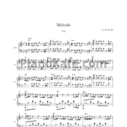Ноты Cro - Melodie - предпросмотр