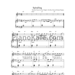 Ноты Keane - Spiralling - предпросмотр