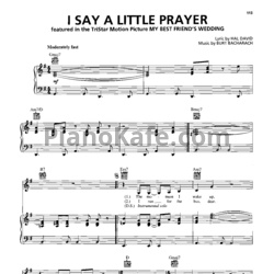 Ноты Whitney Houston - I say a little prayer - предпросмотр