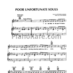Ноты Alan Menken - Poor unfortunate souls - предпросмотр