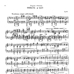 Ноты Николай Метнер - Соната g-moll (Op. 22) - предпросмотр
