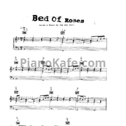 Ноты Bon Jovi - Bed of roses - предпросмотр
