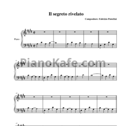 Ноты Fabrizio Paterlini - Il segreto rivelato - предпросмотр