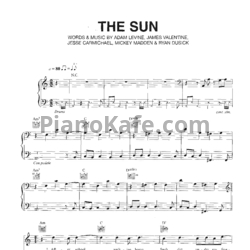 Ноты Maroon 5 - The sun - предпросмотр