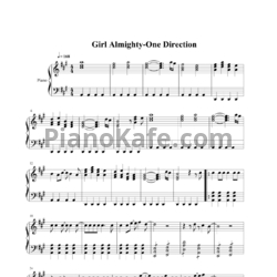 Ноты One Direction - Girl almighty - предпросмотр