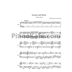 Ноты Britney Spears feat. Will.I.Am - Scream and shout - предпросмотр