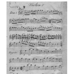 Ноты Франсуа Девьен - 6 Pieces tres faciles pour deux violons (Партии) - предпросмотр