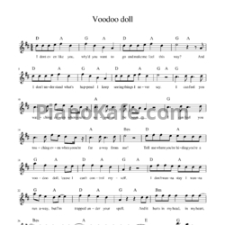 Ноты 5 Seconds of Summer - Voodoo doll - предпросмотр