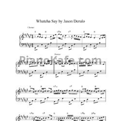 Ноты Jason Derulo - Whatcha Say - предпросмотр