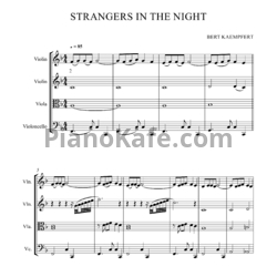 Ноты Bert Kaempfert - Strangers in the night (Партитура) - предпросмотр