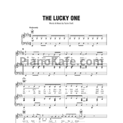 Ноты Taylor Swift - The lucky one - предпросмотр