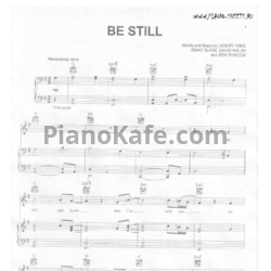 Ноты The Fray - Be still - предпросмотр