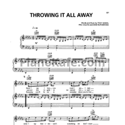 Ноты Genesis - Throwing it all away