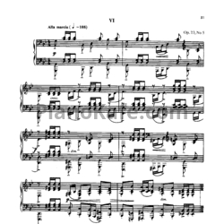 Ноты Сергей Рахманинов - Прелюдия (Oр. 23, №5) g-moll - предпросмотр