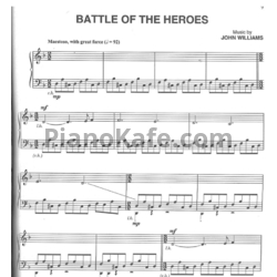 Ноты John Williams - Battle of the heroes - предпросмотр