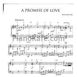 Ноты John Tesh - A promise of love - предпросмотр