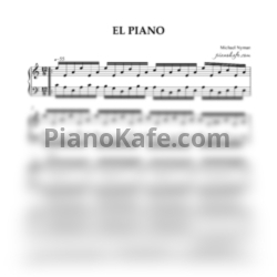 Ноты Michael Nyman - El piano - предпросмотр