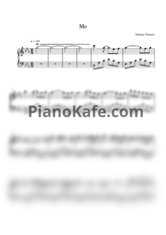 Ноты Sofiane Pamart - ME - PianoKafe.com