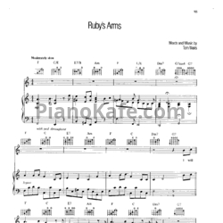 Ноты Tom Waits - Ruby's arms - предпросмотр