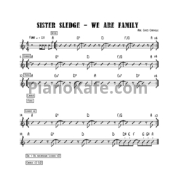 Ноты Sister Sledge - We are family
