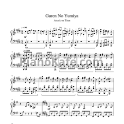 Ноты Misc Cartoons - Guren no yumiya