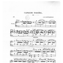 Ноты Луи Моро Готшалк - Capricho Español - предпросмотр