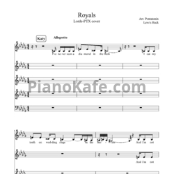 Ноты Pentatonix - Royals - предпросмотр