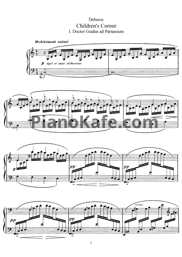 Ноты Claude Debussy - Children's corner - PianoKafe.com