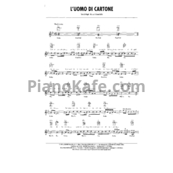 Ноты Adriano Celentano - L'uomo di cartone - предпросмотр