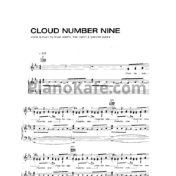 Ноты Bryan Adams - Cloud number nine - предпросмотр