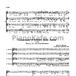 Ноты И. Брамс - 7 канонов (WoO 24-30) - предпросмотр