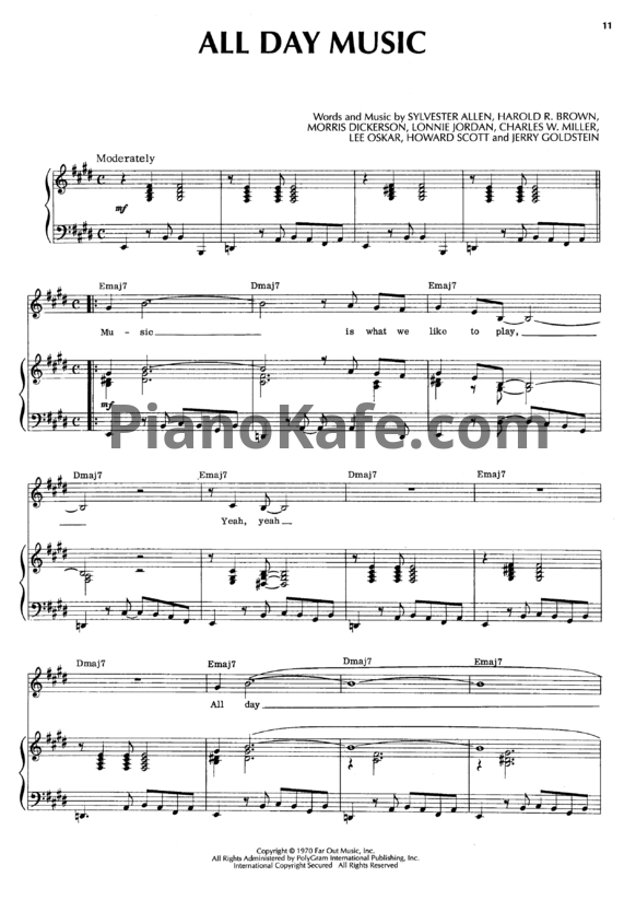 Ноты War - All day music - PianoKafe.com