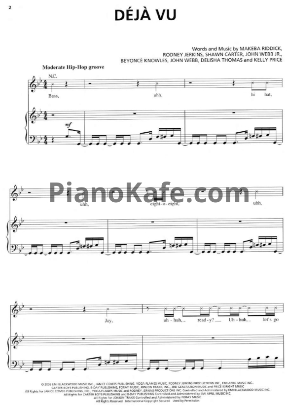 Ноты Beyonce - B'day (Книга нот) - PianoKafe.com