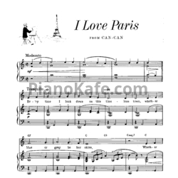 Ноты Cole Porter - I love Paris - предпросмотр