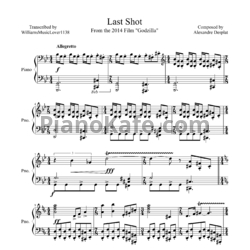Ноты Alexandre Desplat - Last shot - предпросмотр