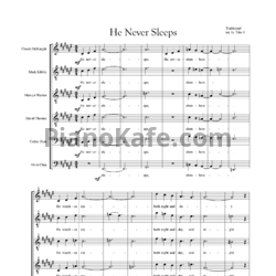 Ноты Take 6 - He never sleeps (Версия 2) - предпросмотр