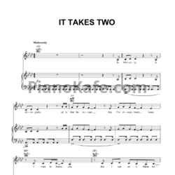 Ноты Katy Perry - It takes two - предпросмотр